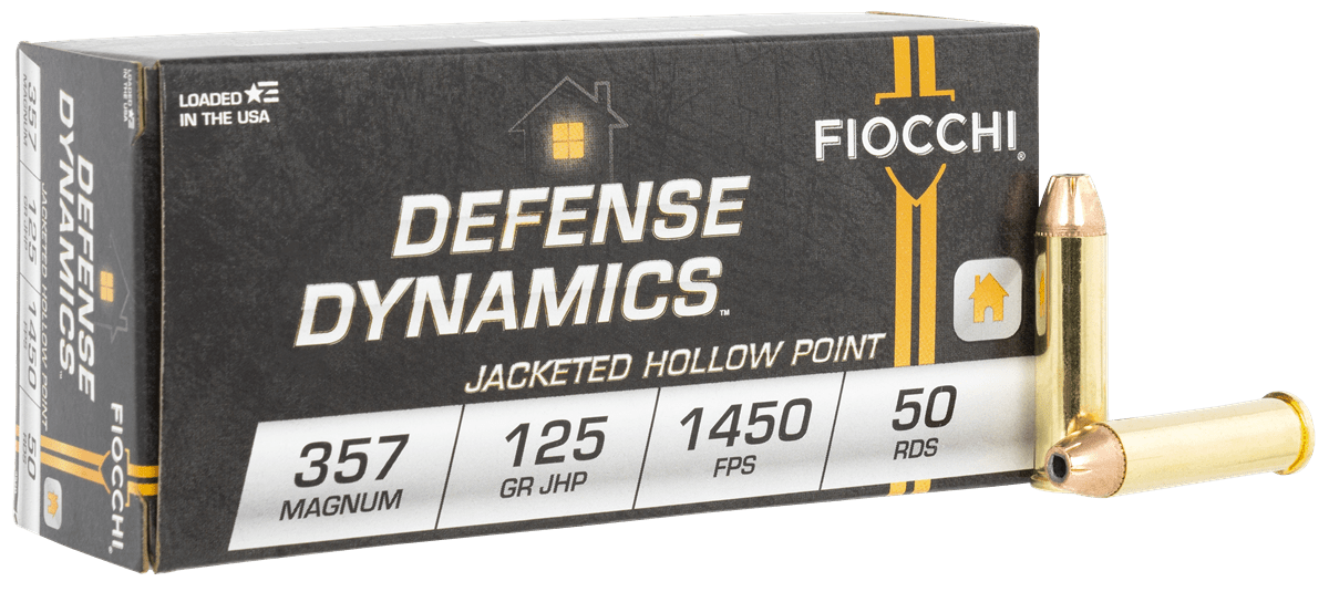 Fiocchi 357D Defense Dynamics 357 Mag 125gr Jacketed Hollow Point 50 Per Bo-img-0