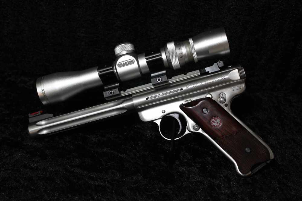 RUGER MARK III HUNTER .22 LR WITH SCOPE AND CASE-img-9
