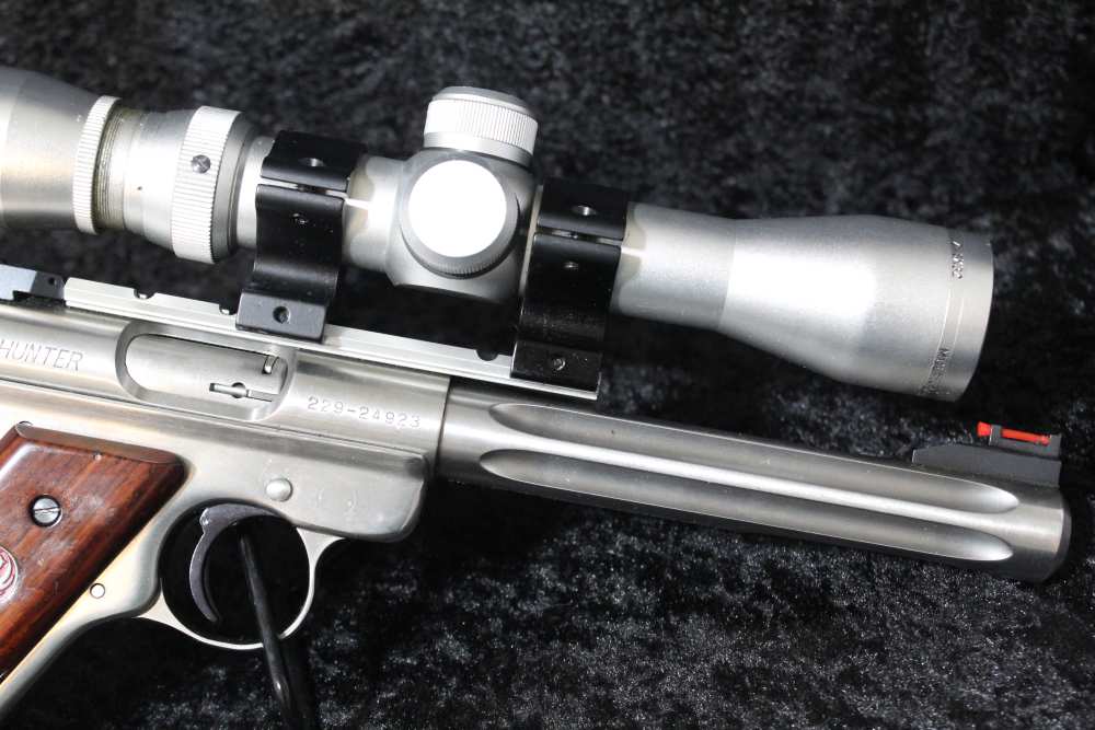 RUGER MARK III HUNTER .22 LR WITH SCOPE AND CASE-img-3