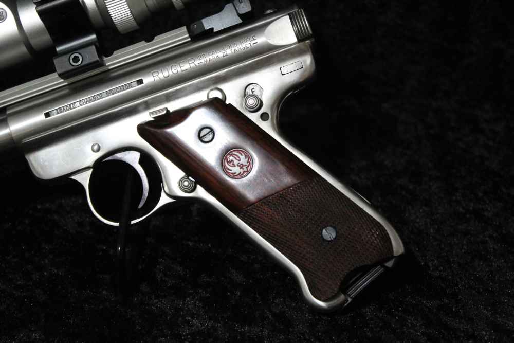 RUGER MARK III HUNTER .22 LR WITH SCOPE AND CASE-img-8