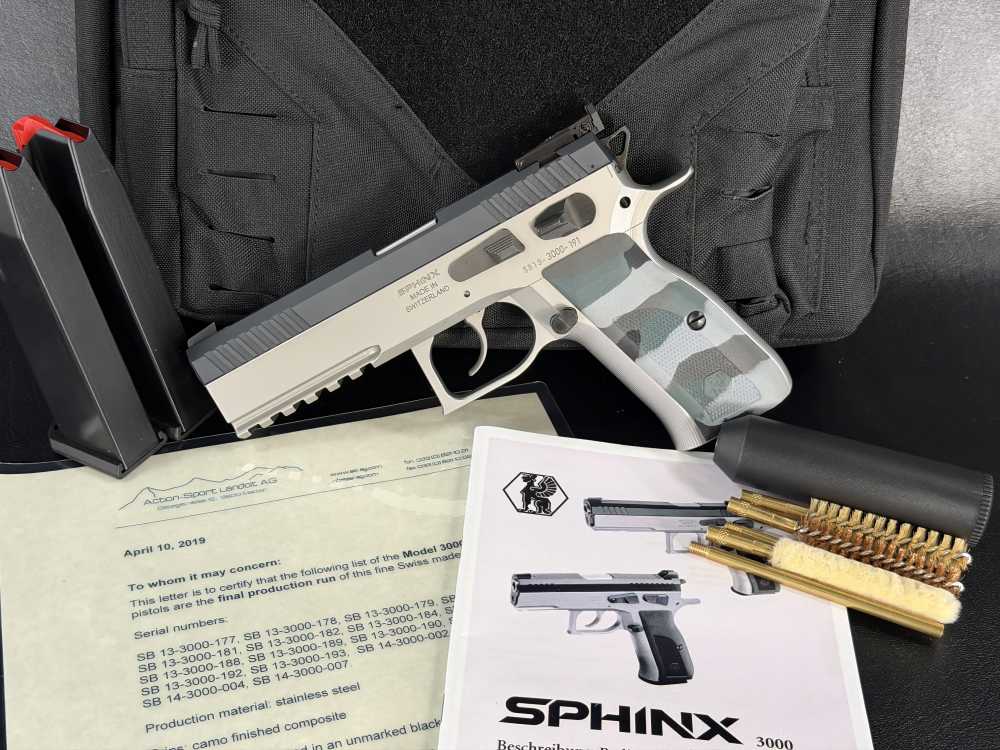 Unique Sphinx Model 3000 - LAST RUN Super Rare - With Letter 9mm-img-1