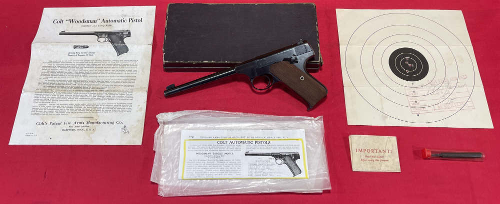 Colt Woodsman 1st Series .22LR  W/ Original Box! Excellent! Rare!-img-19
