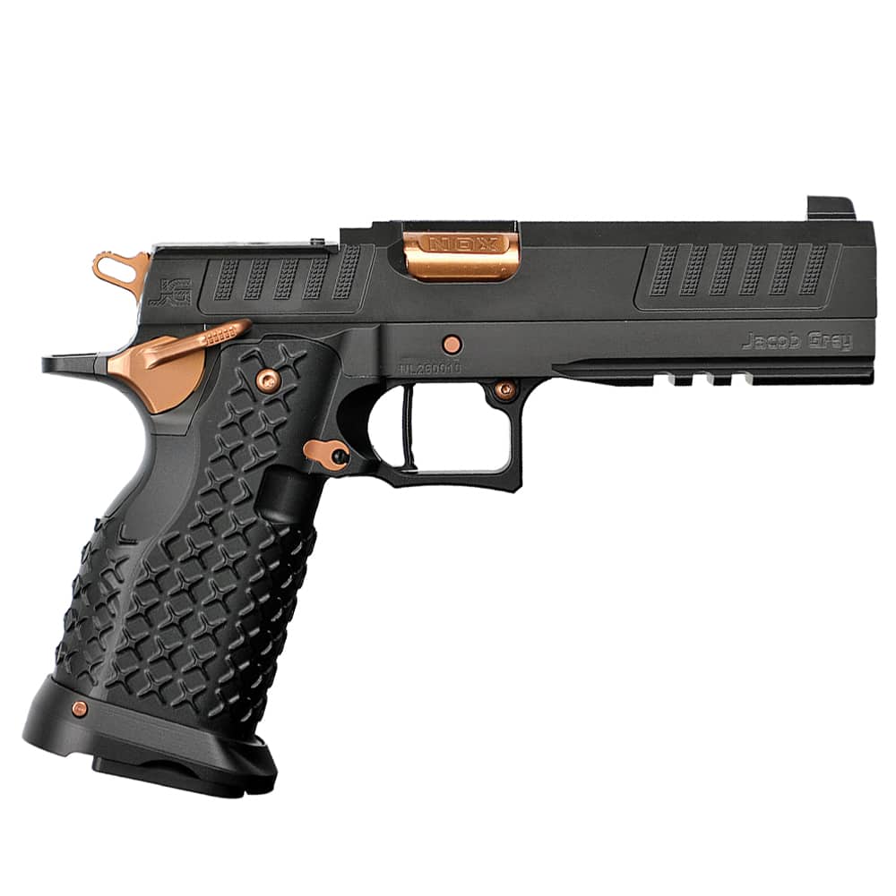 Jacob Grey Nox9 Limited - 5" Barrel (9mm) - Optics Ready - Black/Copper-img-1