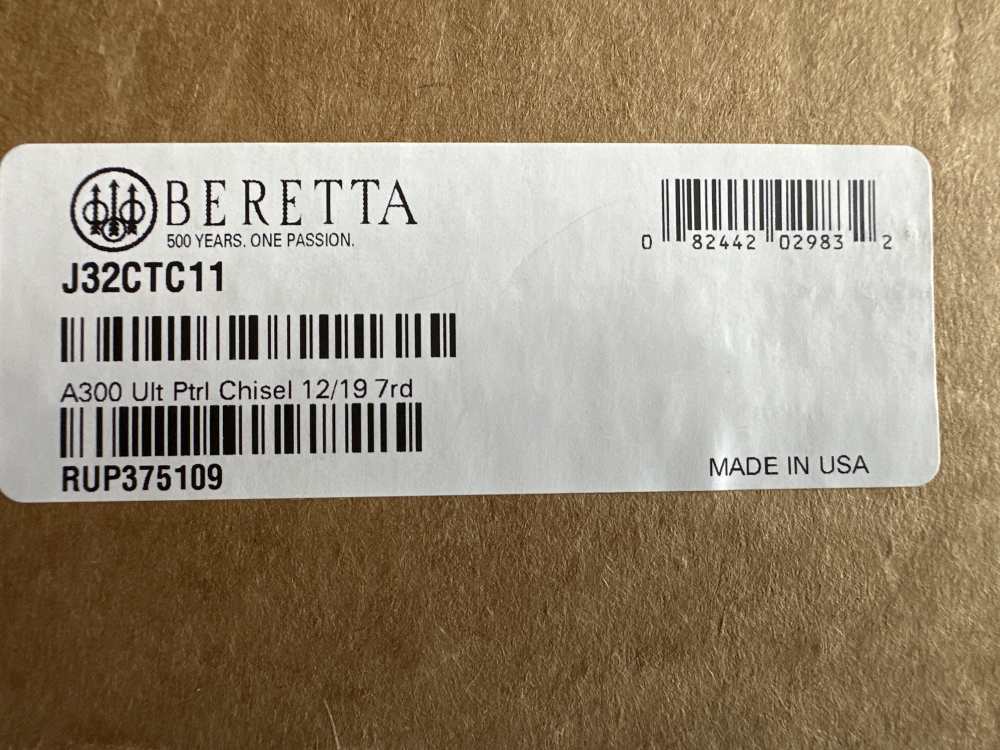 BERETTA A300 ULTRA PATROL 12 GA 19” 7 RD SHOTGUN!-img-1