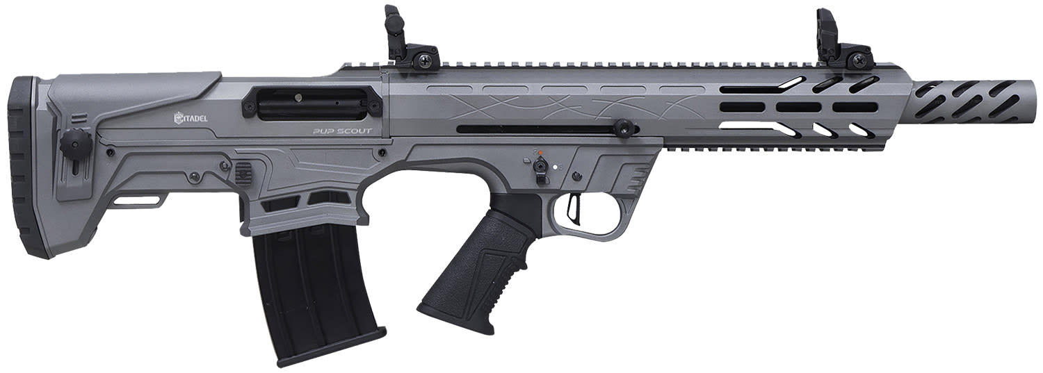 Citadel Pup Scout 12GA Semiauto Bullpup Shotgun 3 18.50 Barrel Gray/Black F-img-0