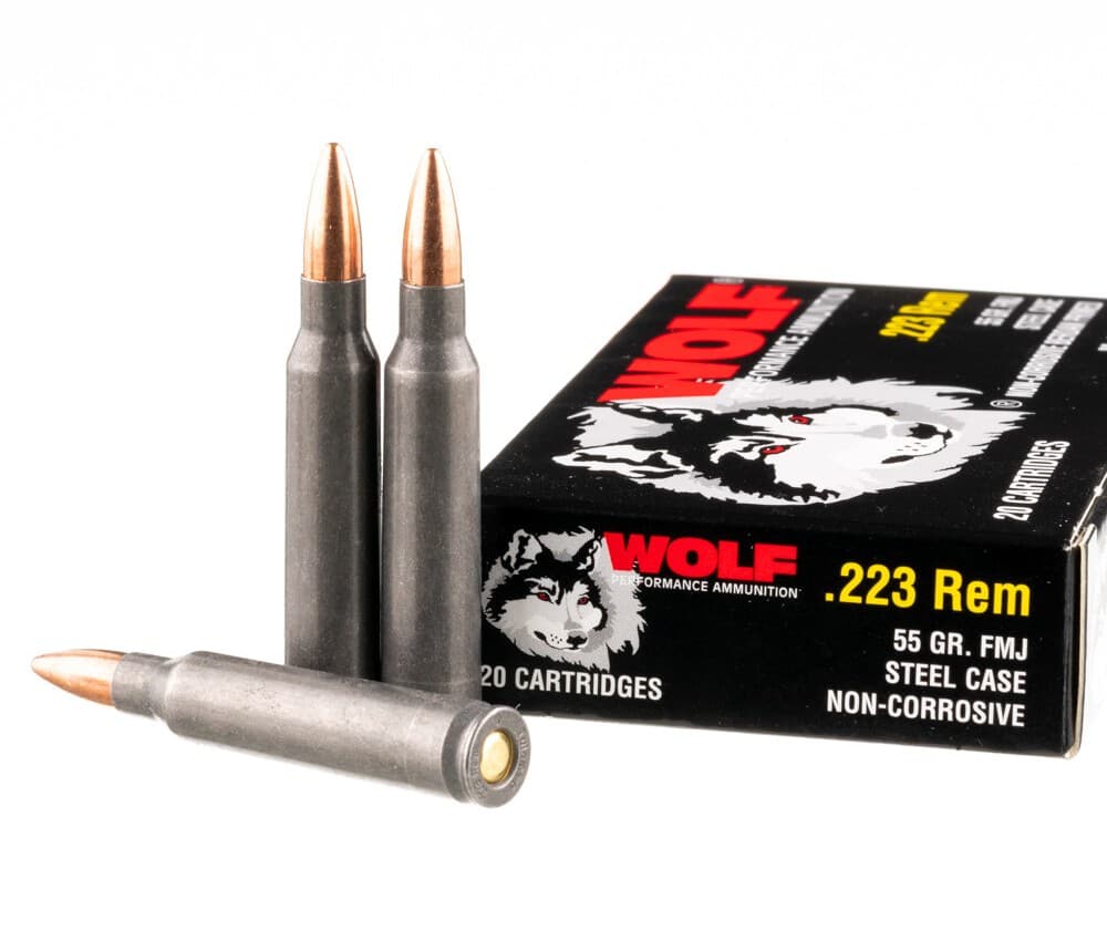 500 Rounds of .223 Ammo by Wolf 55gr FMJ -img-1