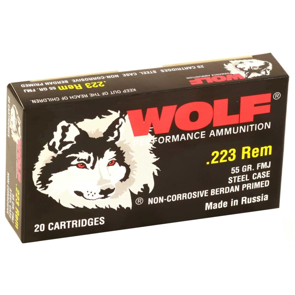 500 Rounds of .223 Ammo by Wolf 55gr FMJ -img-2