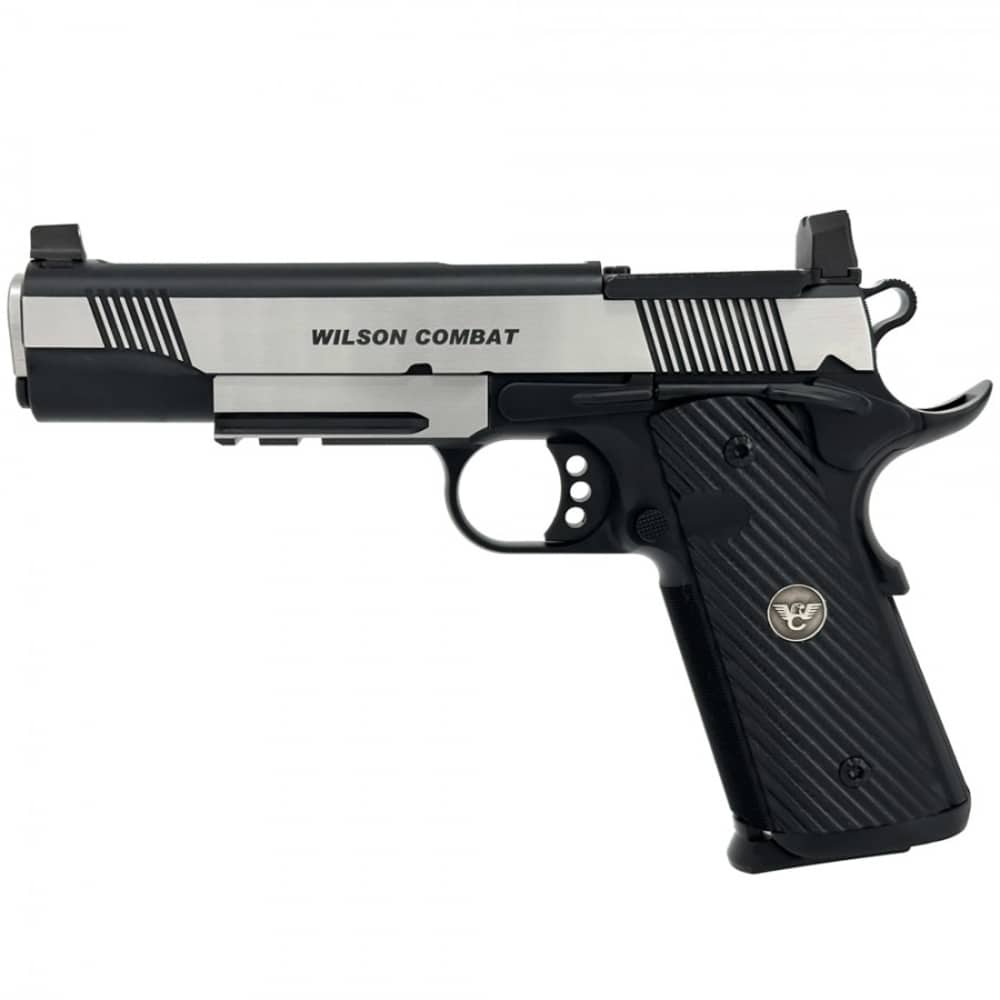 Wilson Combat CQB Elite - 5" Bbl (.45 ACP) - Optics Ready - Stainless/Black-img-0