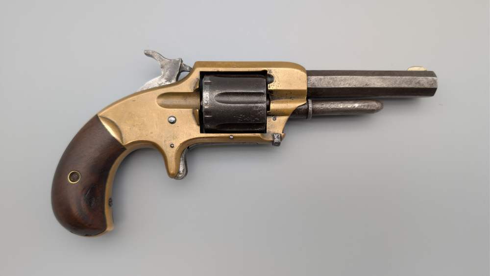US Whitneyville Revolver No. 1-1/2 .32 Rimfire Circa 1875 Civil War Era-img-1