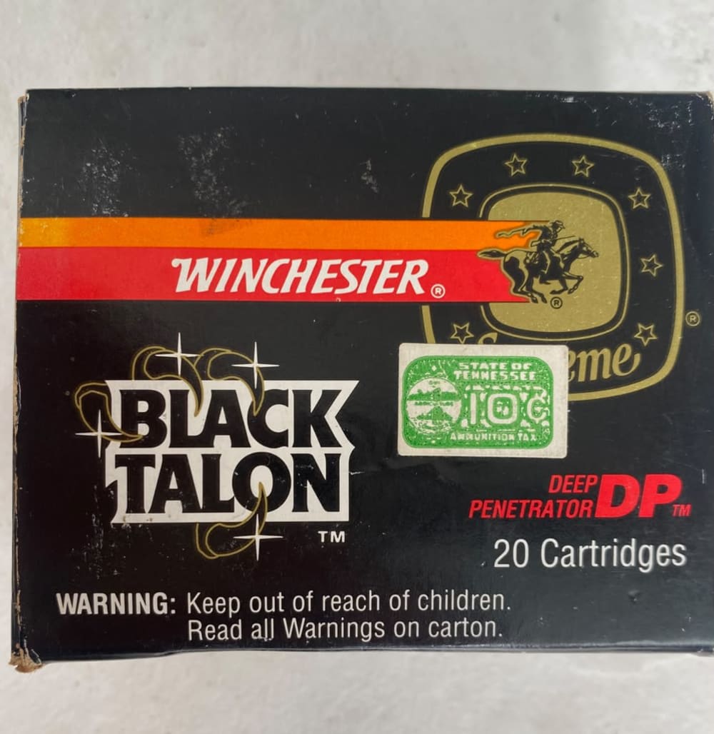 Winchester Black Talon 44 Magnum - 20 Rounds SXT Rare-img-0
