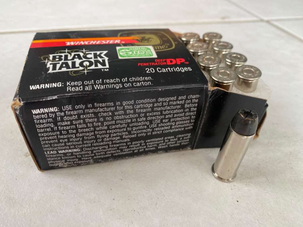 Winchester Black Talon 44 Magnum - 20 Rounds SXT Rare-img-1