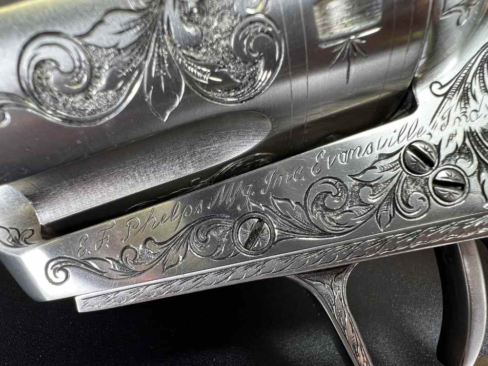 STUNNING Custom Engraved E.F. Phelps Heritage I .45-70 Govt Revolver-img-13