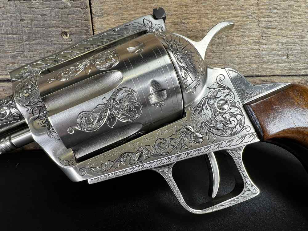 STUNNING Custom Engraved E.F. Phelps Heritage I .45-70 Govt Revolver-img-12