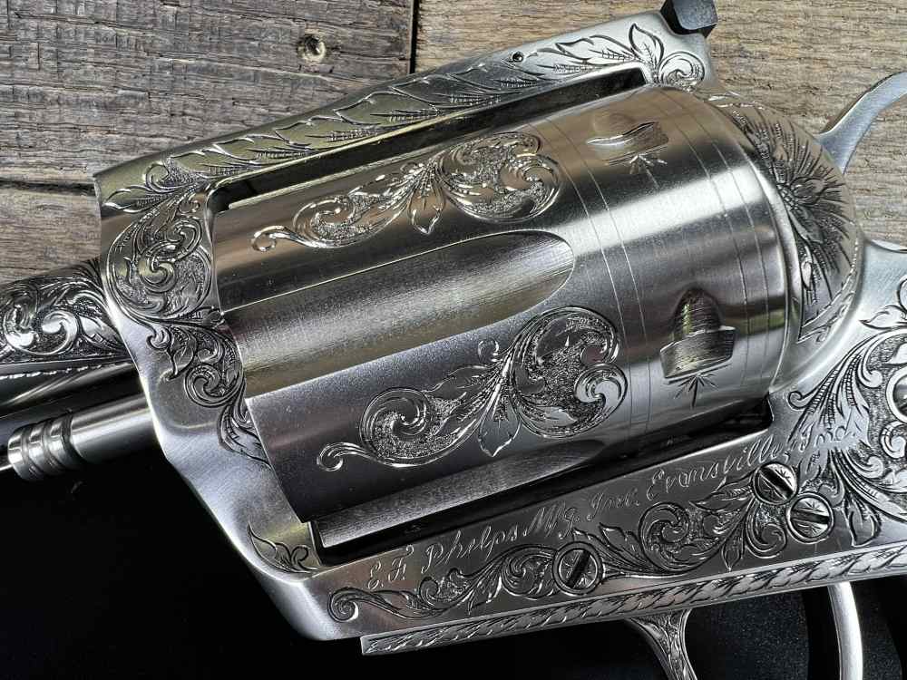 STUNNING Custom Engraved E.F. Phelps Heritage I .45-70 Govt Revolver-img-14