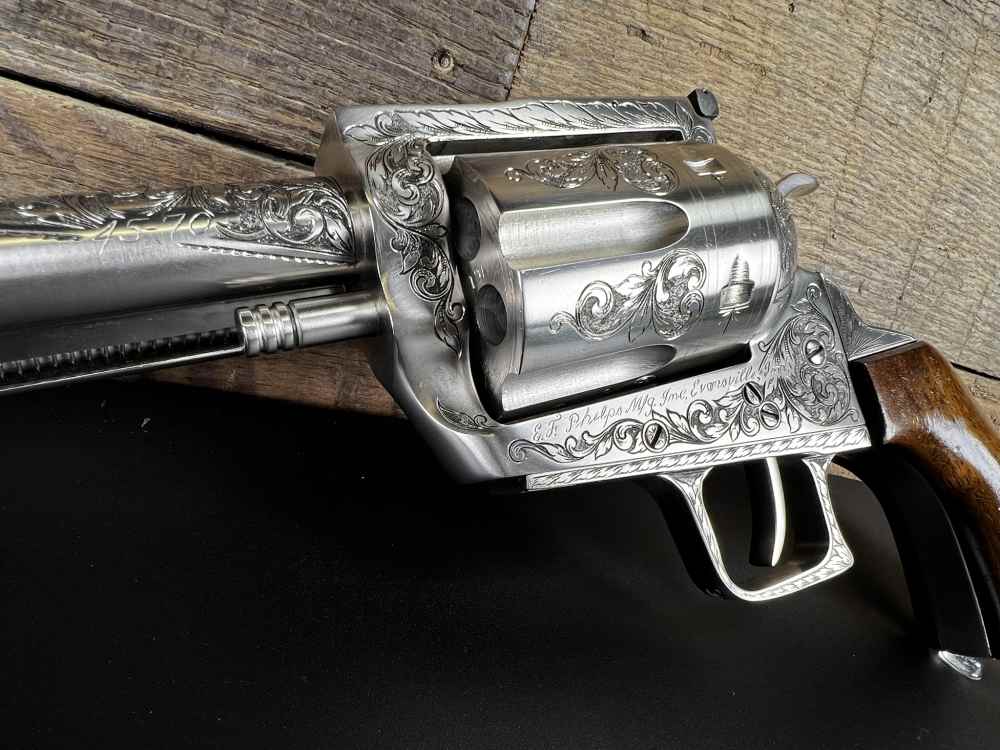STUNNING Custom Engraved E.F. Phelps Heritage I .45-70 Govt Revolver-img-18