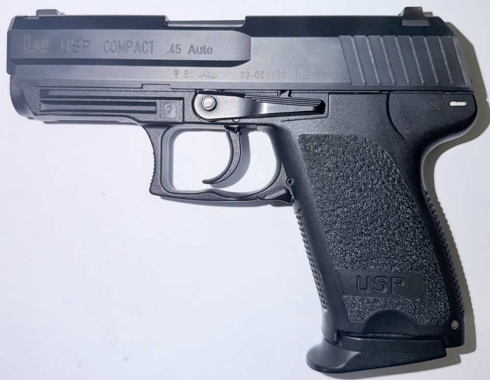 USED! HK HECKLER & KOCH USP45 COMPACT 45 ACP PISTOL ORIG CASE 2 MAGS USPC -img-3
