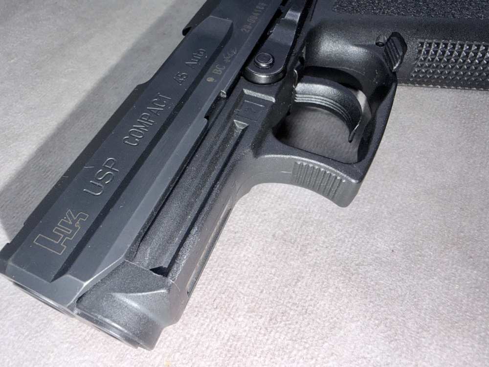USED! HK HECKLER & KOCH USP45 COMPACT 45 ACP PISTOL ORIG CASE 2 MAGS USPC -img-7