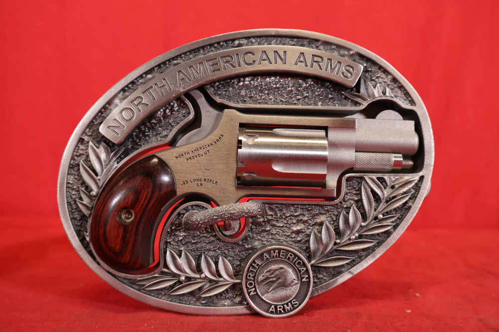  North American Arms LR Belt Buckle Revolver 22 LR 1.125"-img-3