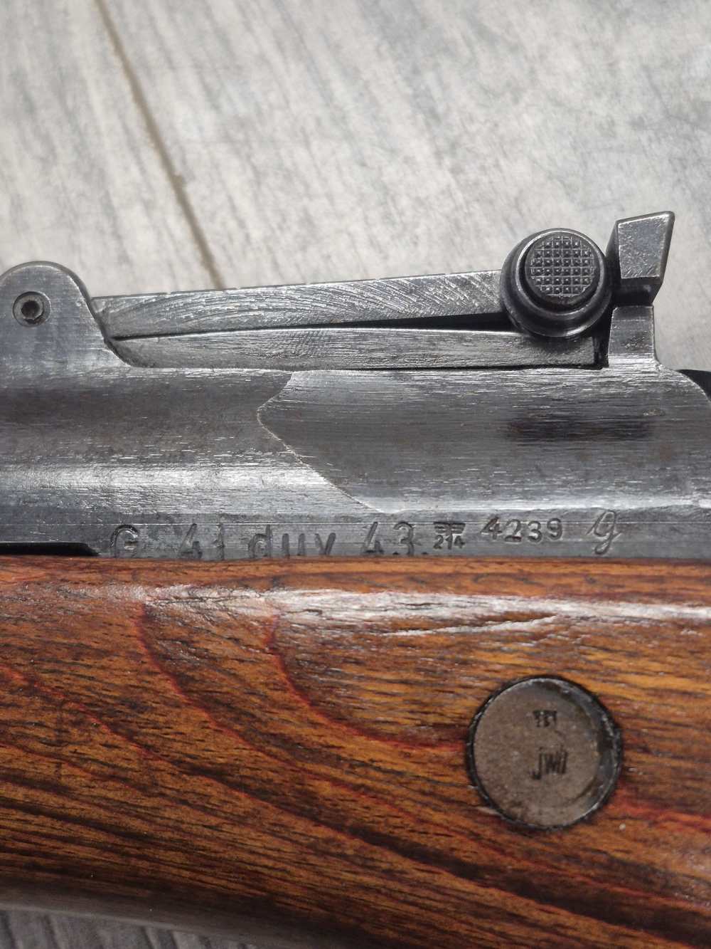 PENNY! VERY FINE WALTHER G41 GEWEHR 8MM MAUSER MATCHING DUV 43 WW2 GEW K98-img-2