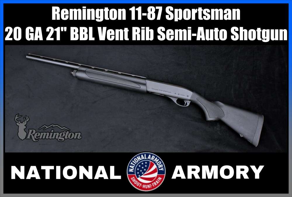 REMINGTON 11-87 SPORTMAN 20GA 21" BBL VENT RIB SEMI-AUTO SHOTGUN-img-0