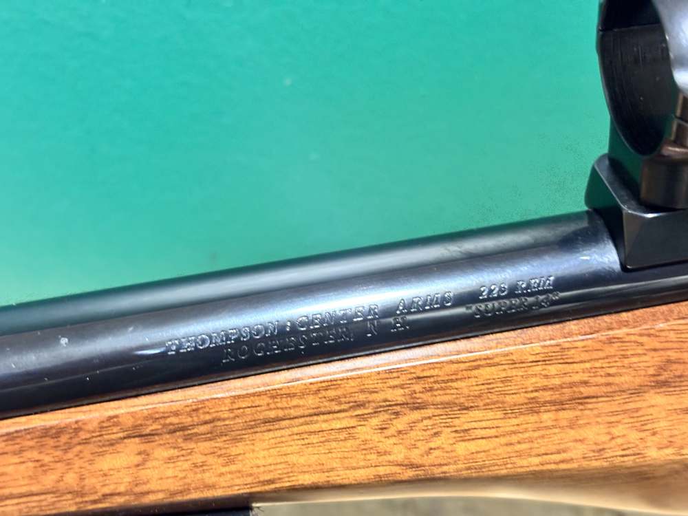 Thompson Center Encore Pistol .223 Rem 14" Blued Wood Stock -img-7