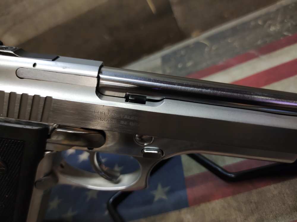 LOOK! GREAT COND TAURUS PT-99 AFS STAINLESS 9mm 5"Brl w/Mag 15+1 PENNY NR! -img-34