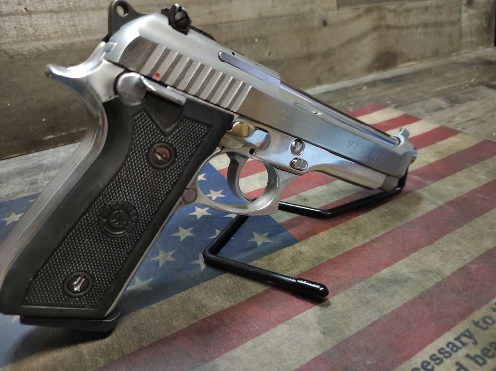 LOOK! GREAT COND TAURUS PT-99 AFS STAINLESS 9mm 5"Brl w/Mag 15+1 PENNY NR! -img-5