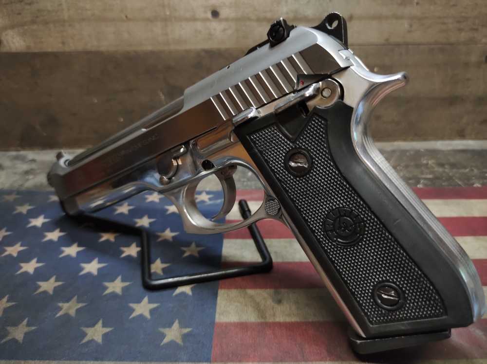 LOOK! GREAT COND TAURUS PT-99 AFS STAINLESS 9mm 5"Brl w/Mag 15+1 PENNY NR! -img-2