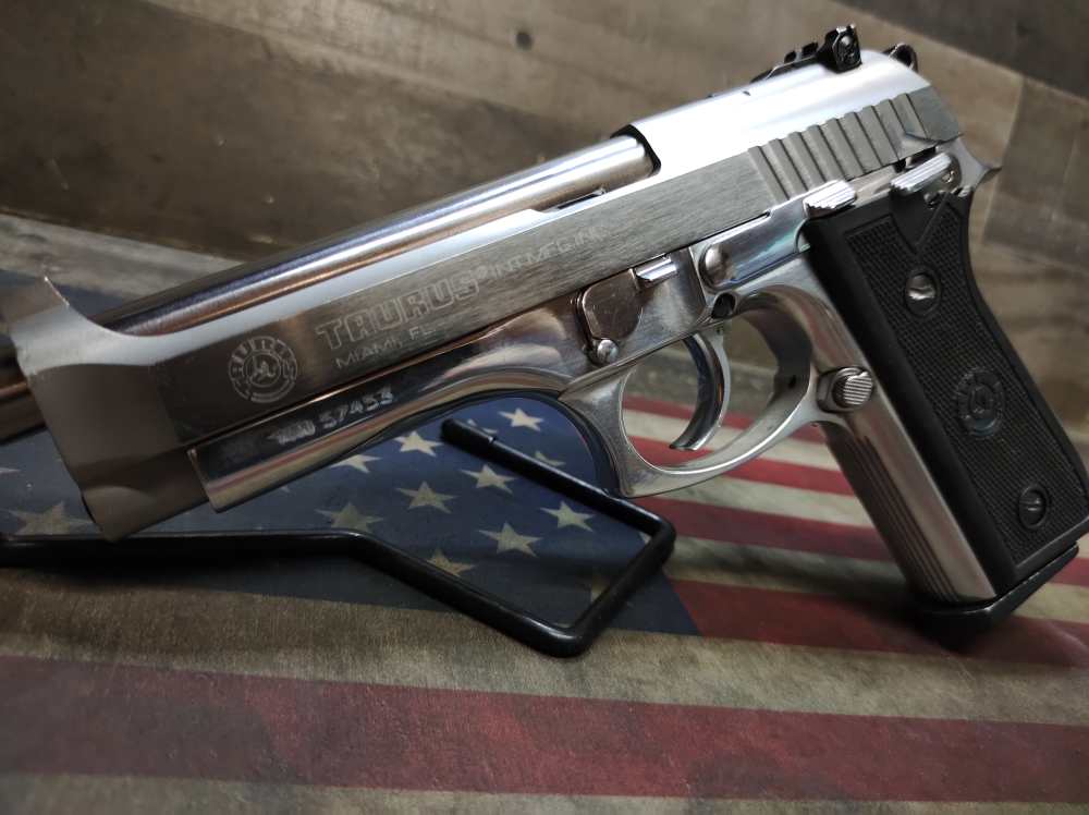 LOOK! GREAT COND TAURUS PT-99 AFS STAINLESS 9mm 5"Brl w/Mag 15+1 PENNY NR! -img-1