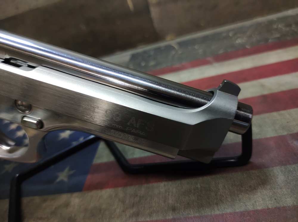 LOOK! GREAT COND TAURUS PT-99 AFS STAINLESS 9mm 5"Brl w/Mag 15+1 PENNY NR! -img-33