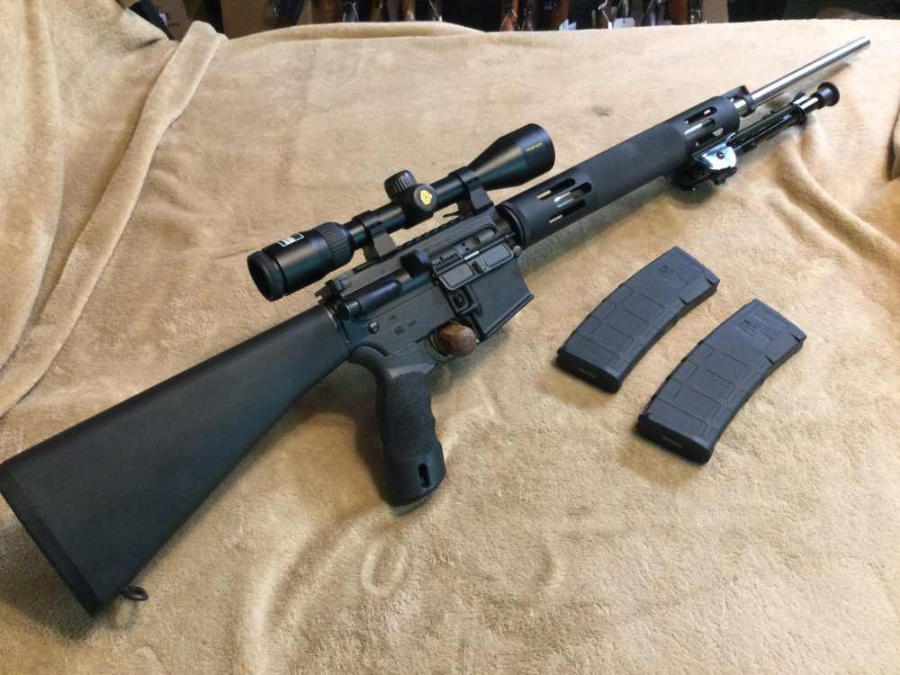 BUSHMASTER V-MATCH COMPETITION SEMI-AUTO RIFLE in 5.56mm NATO Cal. W/SCOPE-img-0