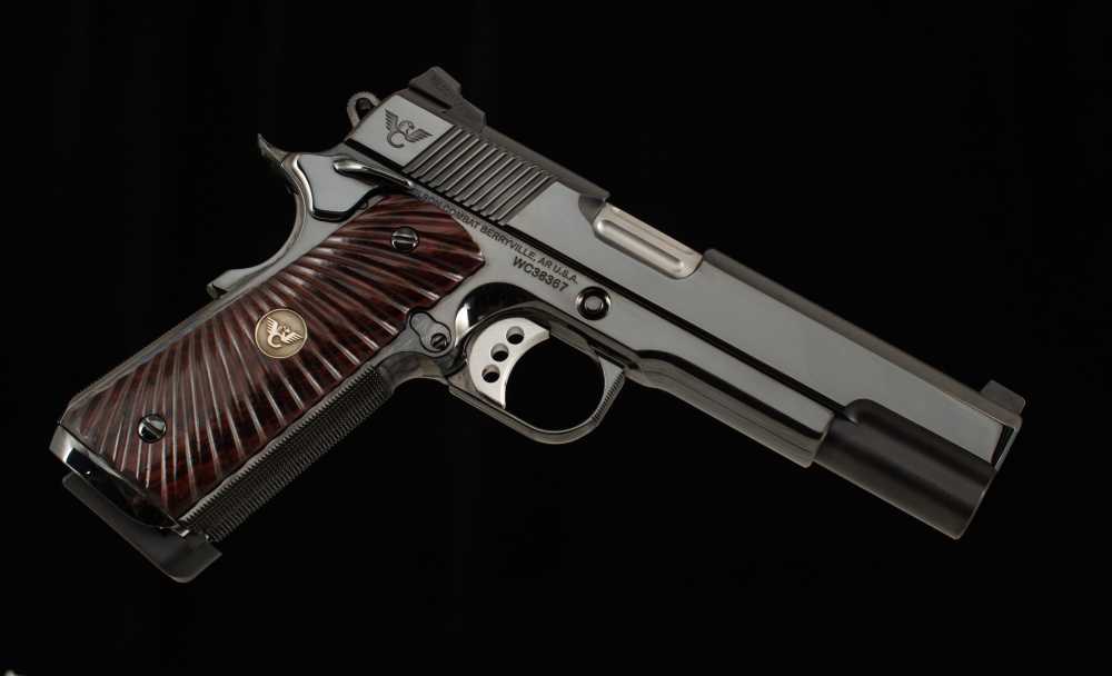 Wilson Combat CQB Elite, 10mm – MIRROR POLISH SALT BLUE, 5”, FULL SIZE-img-0