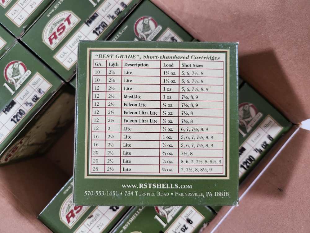 250 Shells RST Falcon 1200 12ga 2-1/2" #8 Shot-img-4
