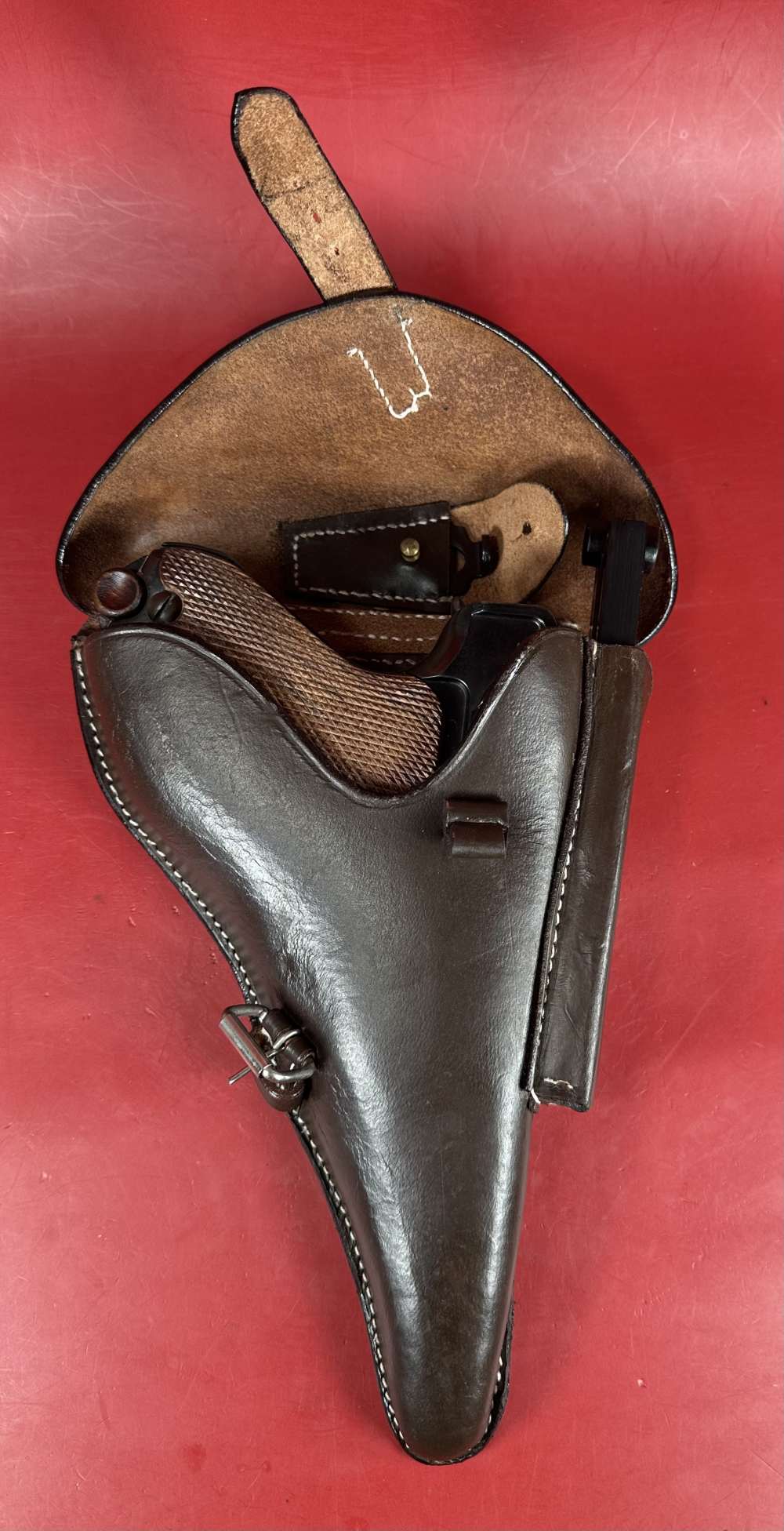 German DWM Luger Pistol P08 .30 Luger. 2 mags. Tool. Holster. Matching.-img-14