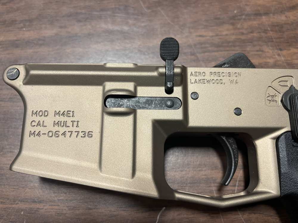 Aero Precision M4E1 Complete AR-15 Lower Receiver FDE – Magpul Stock & Grip-img-2