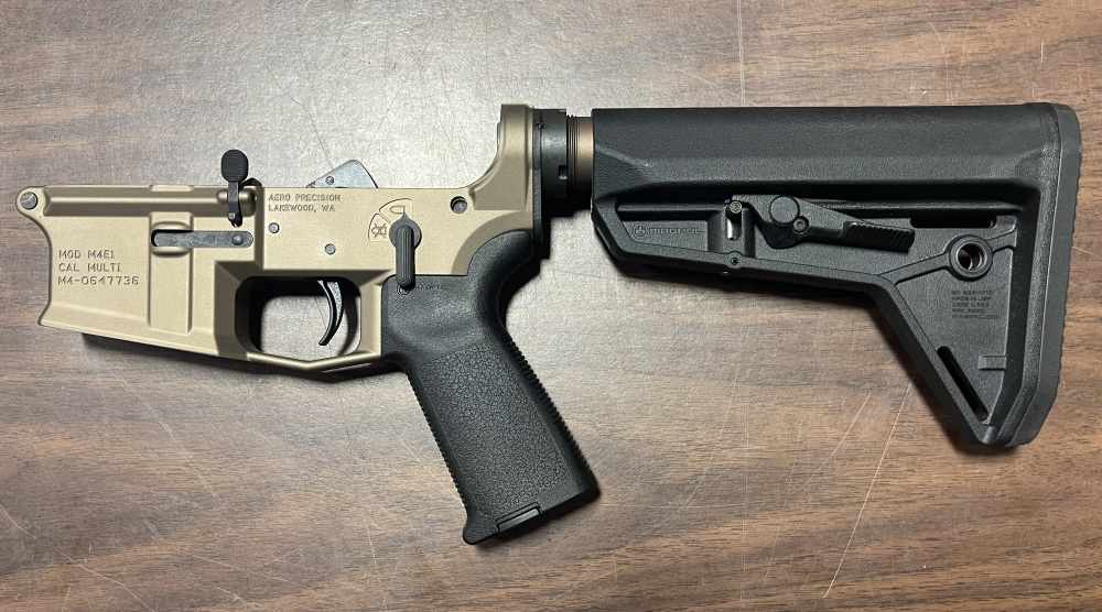 Aero Precision M4E1 Complete AR-15 Lower Receiver FDE – Magpul Stock & Grip-img-1