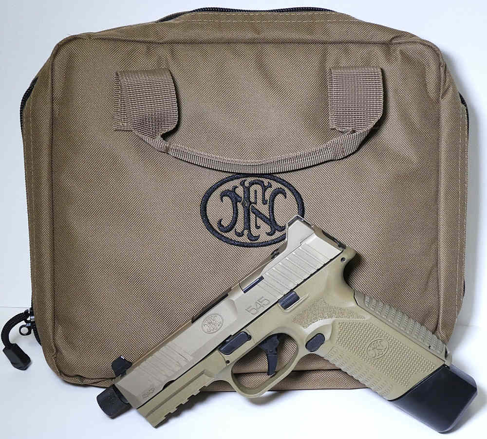 FN 545 Tactical Flat Dark Earth .45 ACP 4.7" Barrel Pistol w/1-Mag & Case-img-0