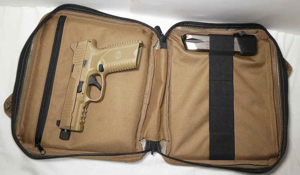 FN 545 Tactical Flat Dark Earth .45 ACP 4.7" Barrel Pistol w/1-Mag & Case-img-1
