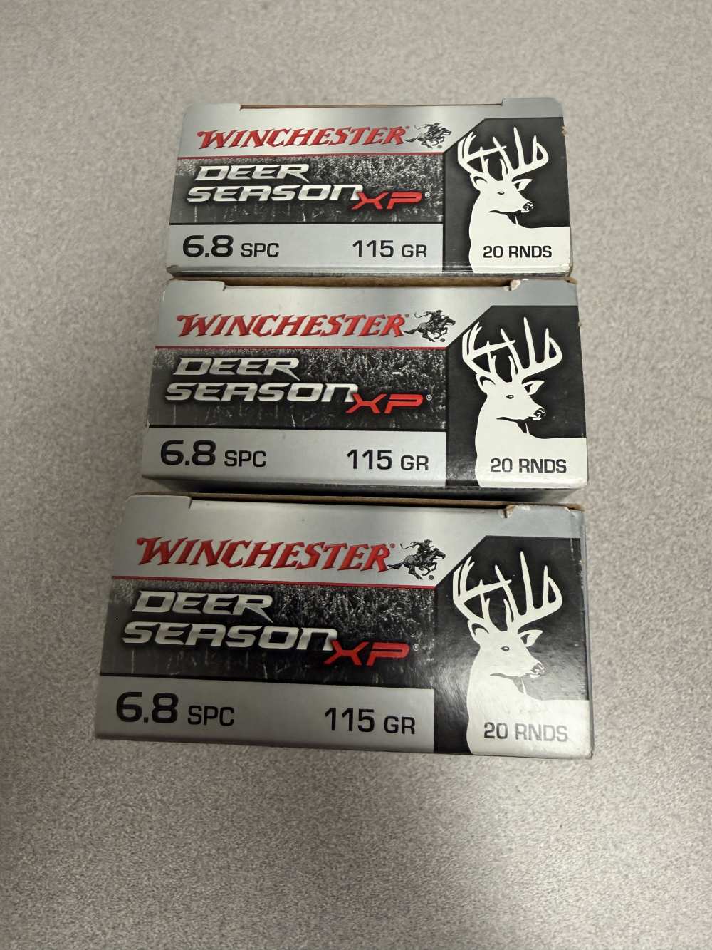60 Rounds of Winchester Deer Season X68SPCDS, 6.8 SPC, Extreme Point, 115GR-img-1