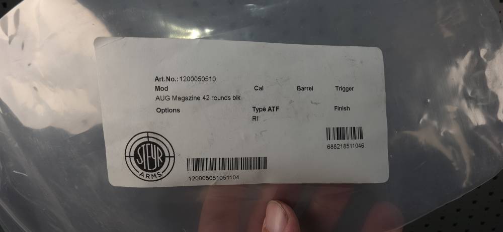 Steyr AUG 5.56 Transparent Waffle 42 RD Magazine-img-10