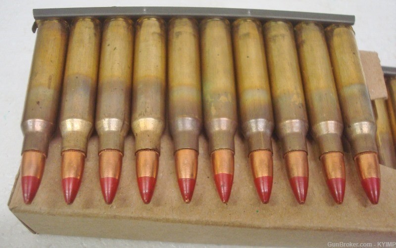 30 rounds LAKE CITY 5.56 FMJ 55 grain brass Red TRACER M196 Ammunition-img-0
