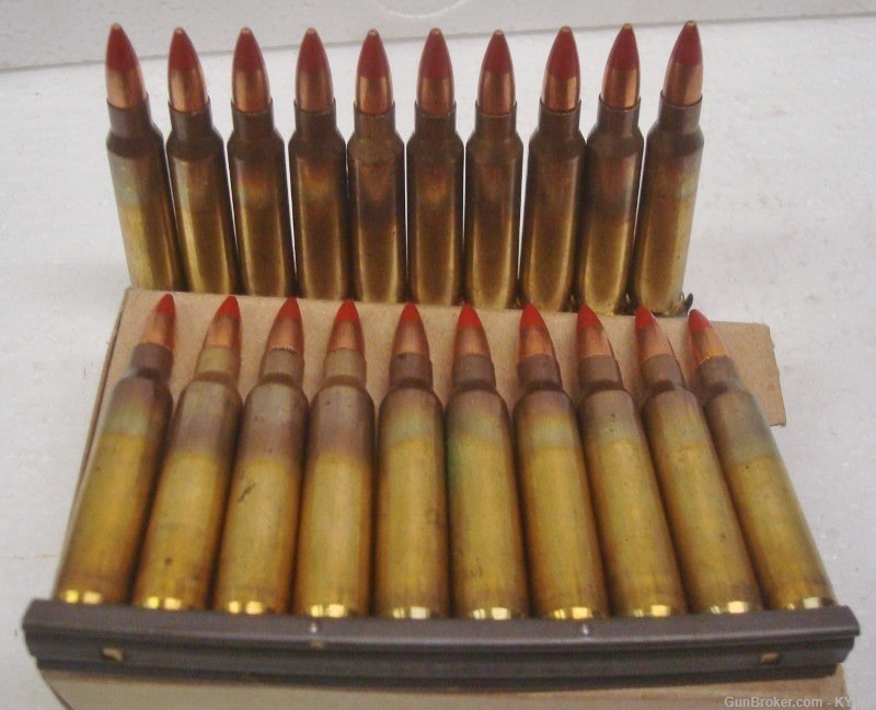 30 rounds LAKE CITY 5.56 FMJ 55 grain brass Red TRACER M196 Ammunition-img-4