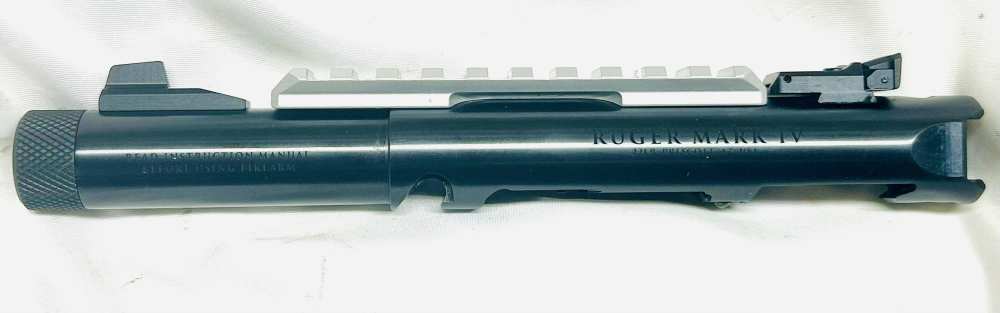 Ruger Mark IV .22lr MK IV upper barrel threaded NO RES! free ship!-img-2