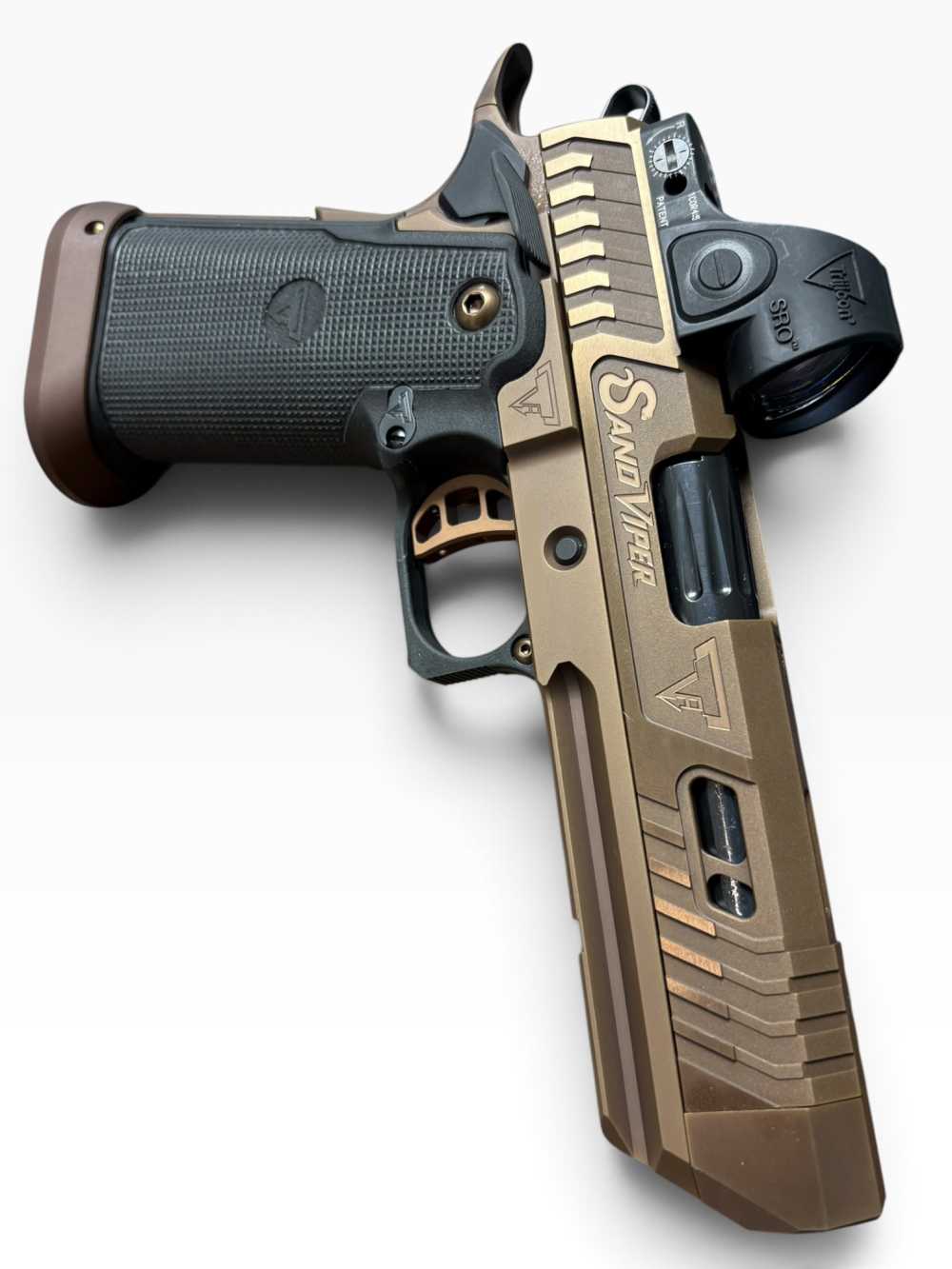 SAND VIPER SOLID NEW PHANTOM GRIP BLACK CONTROLS Taran Tactical 9mm 2011-img-0