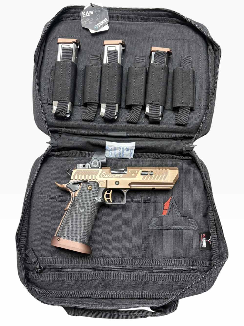 SAND VIPER SOLID NEW PHANTOM GRIP BLACK CONTROLS Taran Tactical 9mm 2011-img-4