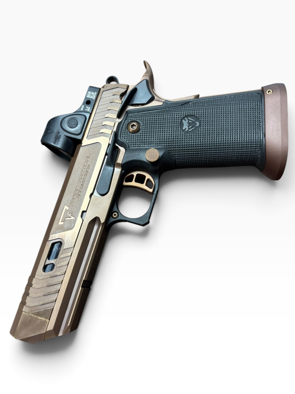 SAND VIPER SOLID NEW PHANTOM GRIP BLACK CONTROLS Taran Tactical 9mm 2011-img-1