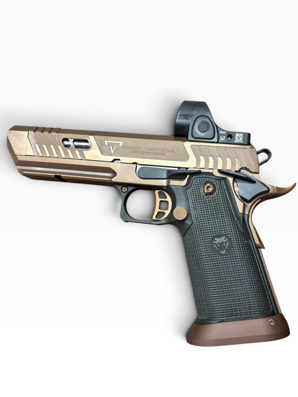 SAND VIPER SOLID NEW PHANTOM GRIP BLACK CONTROLS Taran Tactical 9mm 2011-img-5