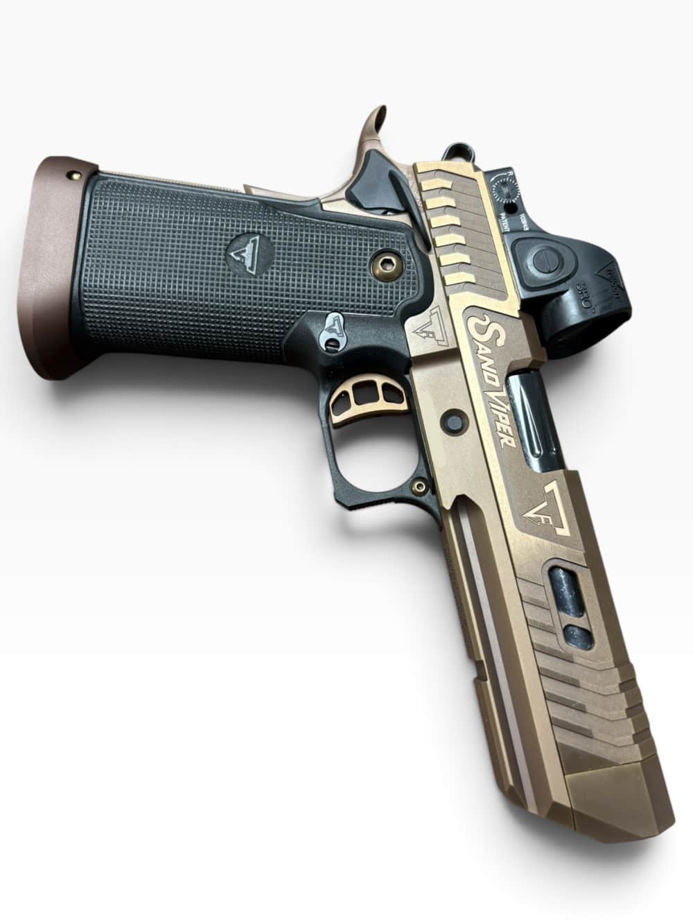 SAND VIPER SOLID NEW PHANTOM GRIP BLACK CONTROLS Taran Tactical 9mm 2011-img-2