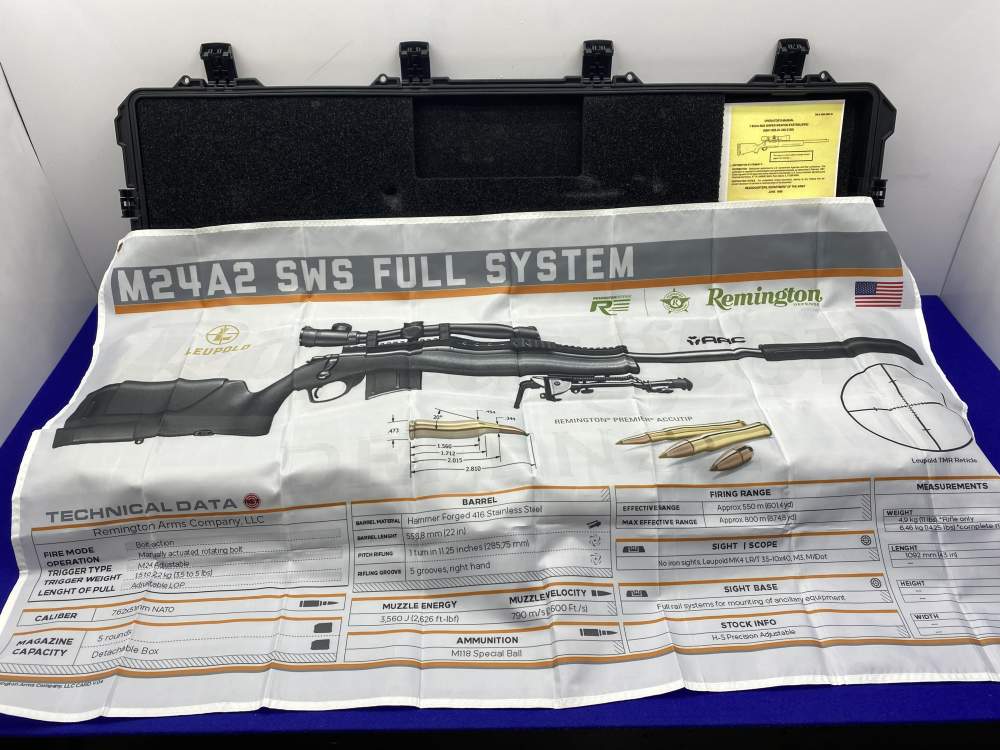 CONSECUTIVE SN# SET Remington Defense 700 M24A2 SWS DEPLOYMENT KIT 7.62NATO-img-96