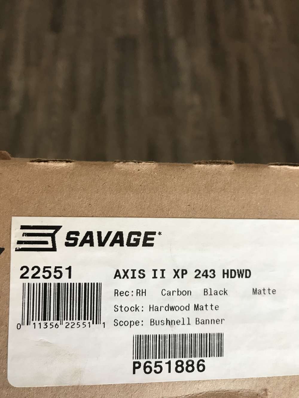 SAVAGE AXIS II XP 243 HARDWOOD 22551 NEW IN BOX!-img-2